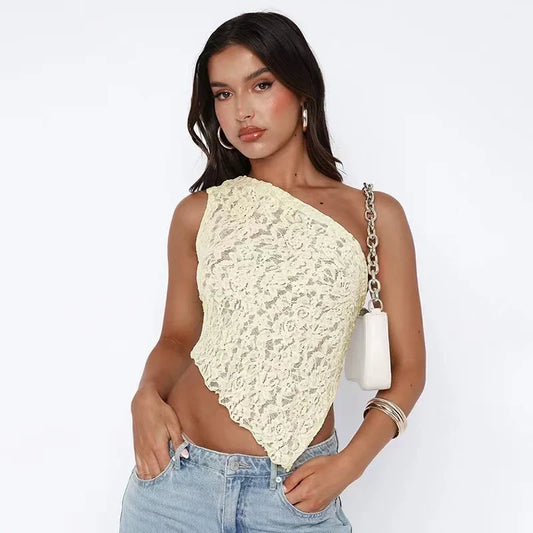 Luna One Shoulder Top - Sovego