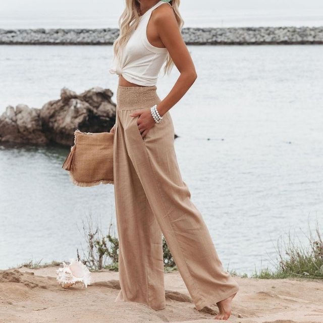 Flowy Chic Linnenbroek - Sovego