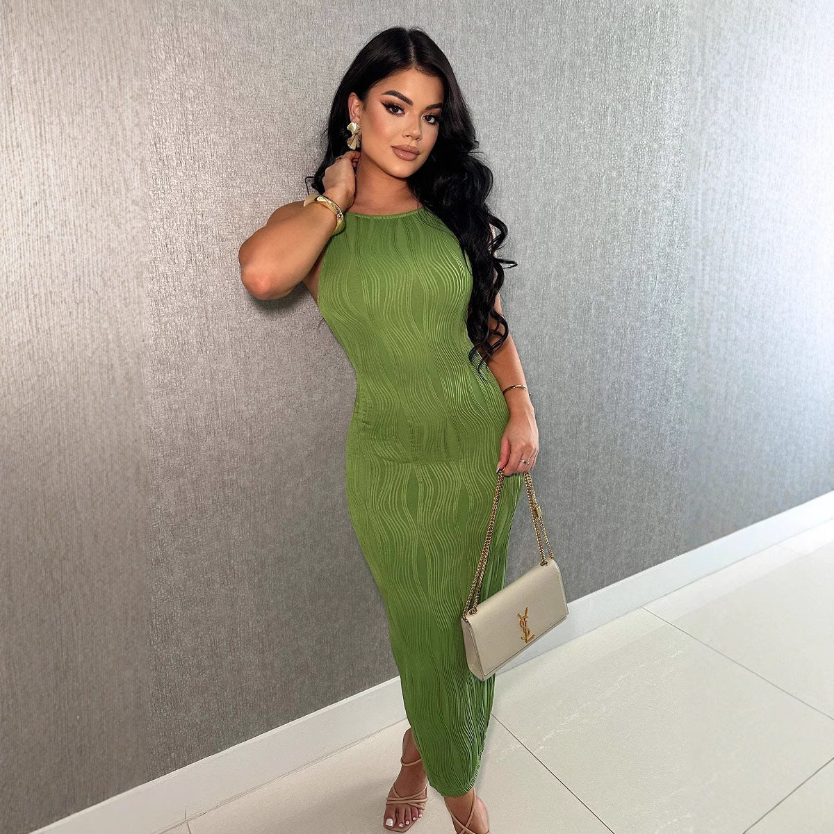 Aurora Midi Jurk - Sovego