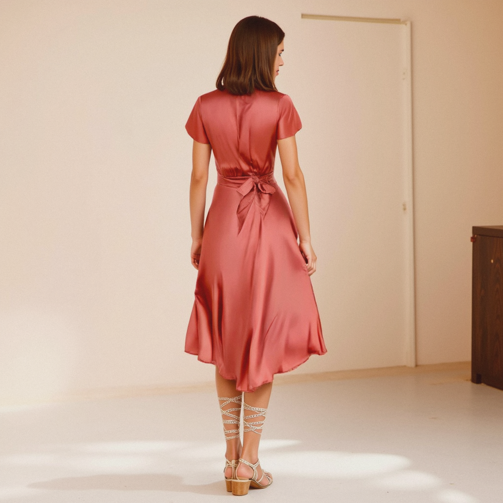 Coral Charm Jurk - Sovego